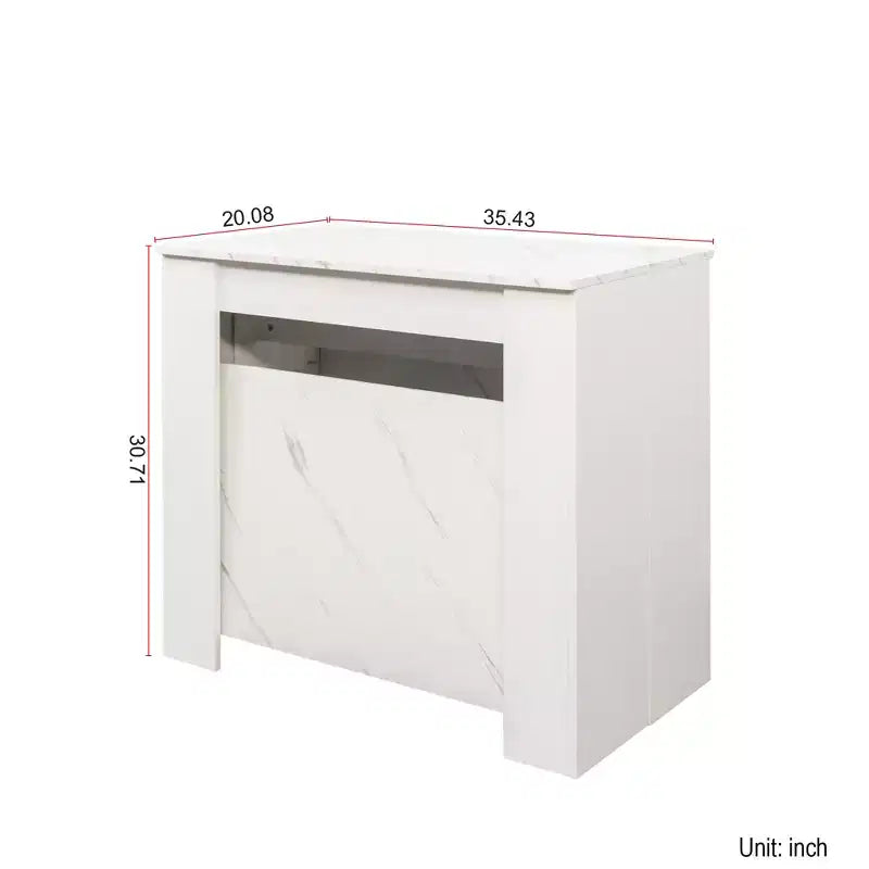 Grande table console extensible multifonctionnelle, table à manger pour 5-8 personnes