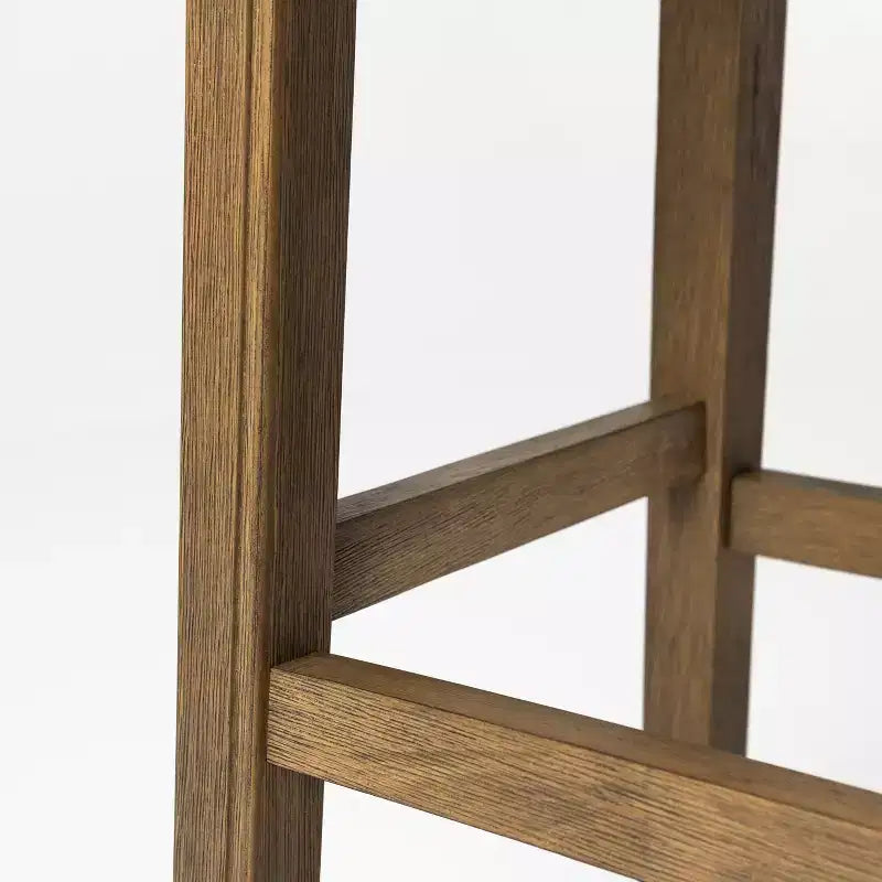 Tabouret de comptoir sans dossier avec revêtement en tissu