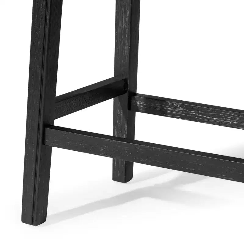 Tabouret de comptoir sans dossier avec revêtement en tissu