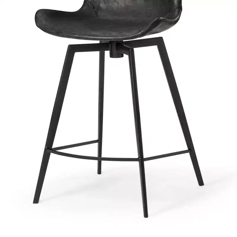 Tabouret de comptoir Victor en similicuir 26