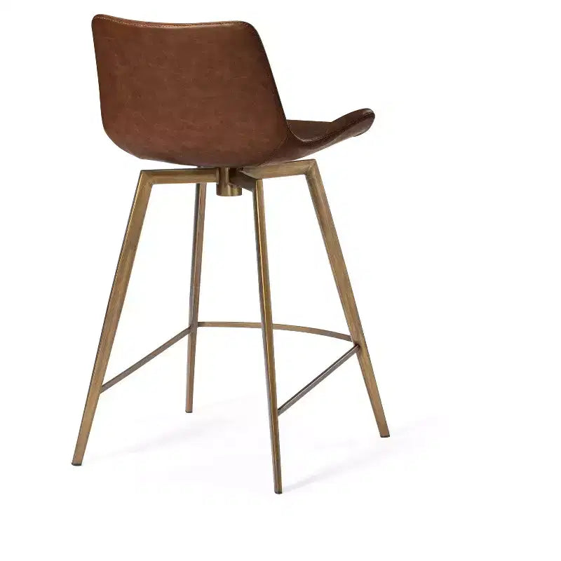 Tabouret de comptoir Victor en similicuir 26