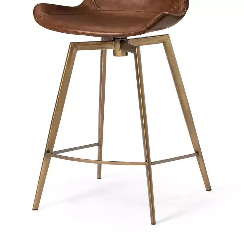 Tabouret de comptoir Victor en similicuir 26