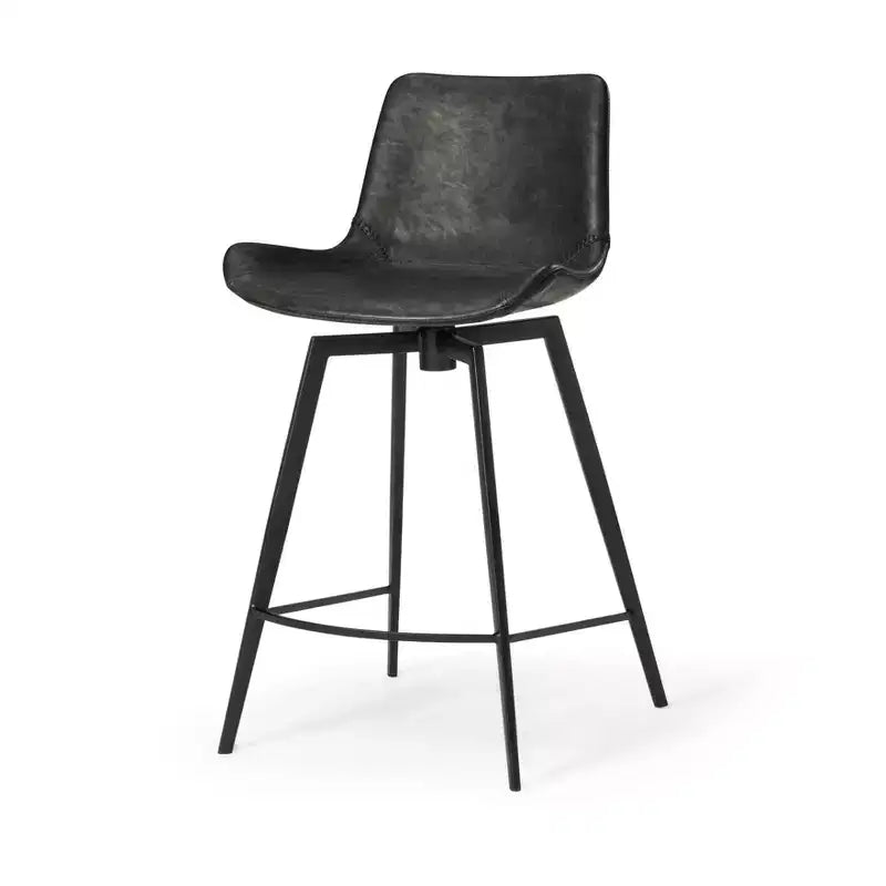 Tabouret de comptoir Victor en similicuir 26