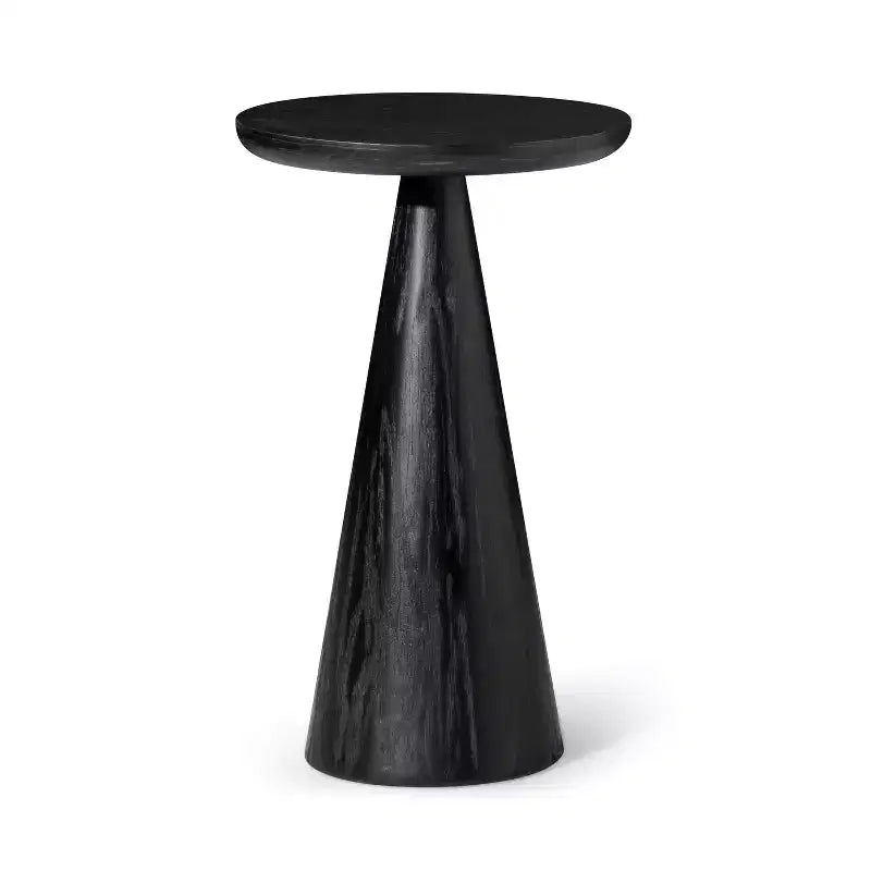Maven Lane Owen Rustic Wooden Round Drink Table 12x20