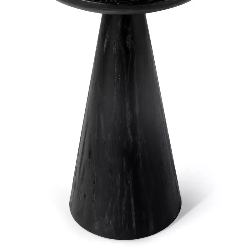 Table basse ronde rustique en bois