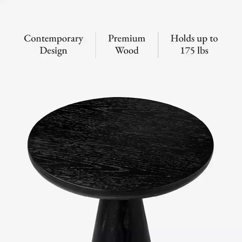 Table basse ronde rustique en bois