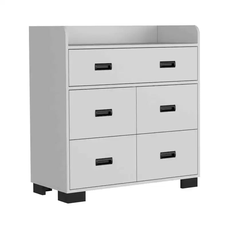 Commode 4 tiroirs avec un tiroir double, commode moderne