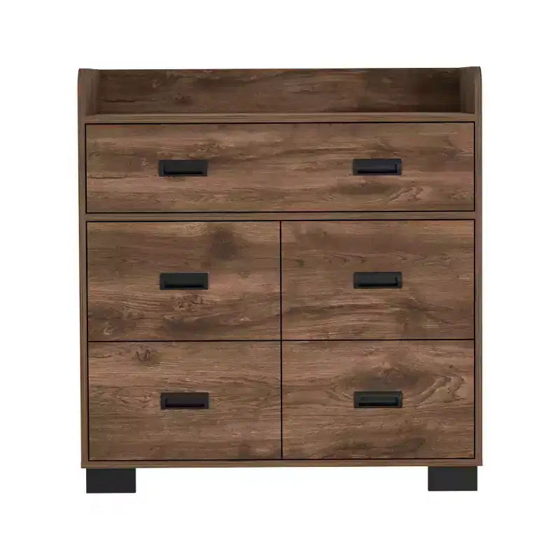 Commode 4 tiroirs avec un tiroir double, commode moderne