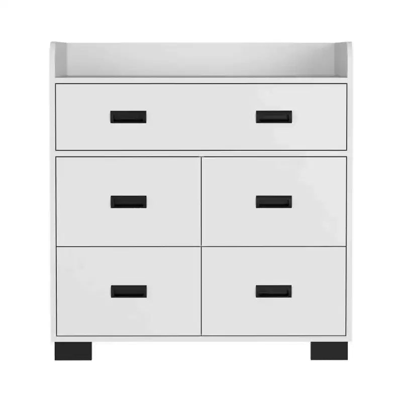Commode 4 tiroirs avec un tiroir double, commode moderne