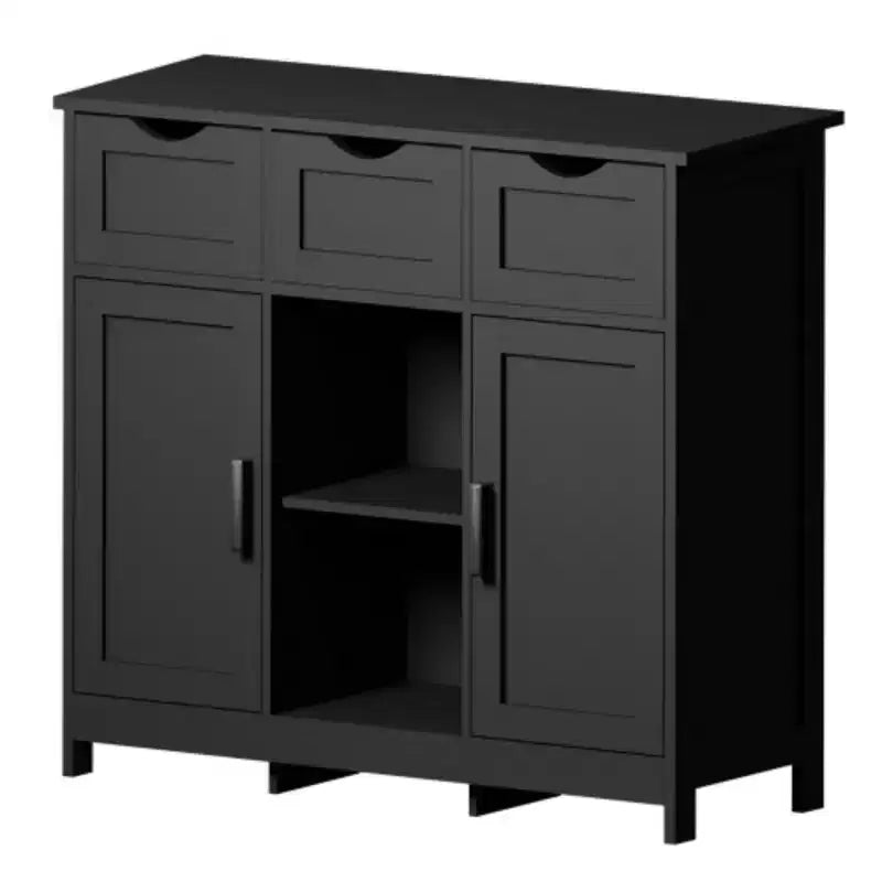 Meubles de rangement, Meuble bas en bois, avec tiroirs et étagères