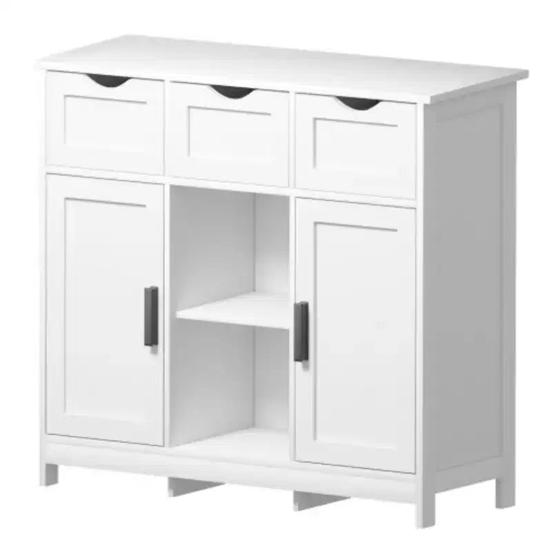 Meubles de rangement, Meuble bas en bois, avec tiroirs et étagères