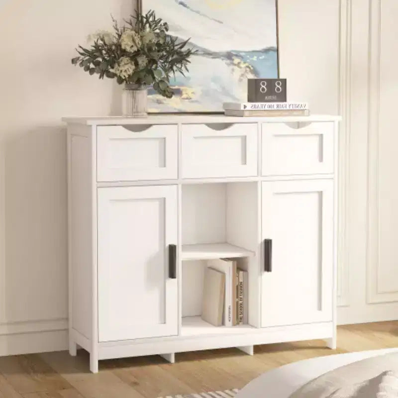 Storage Cabinets,Wooden Floor Cabinet,with Drawers and Shelves Storage Cabinets,Accent Cabinet for Living Room,Bedroom,Bathroom Furniture Home Decor