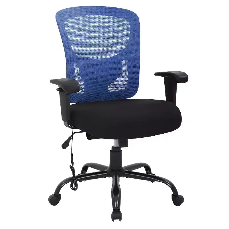 Chaise de bureau ergonomique grande taille 400 lbs, dossier maille, pour personnes fortes