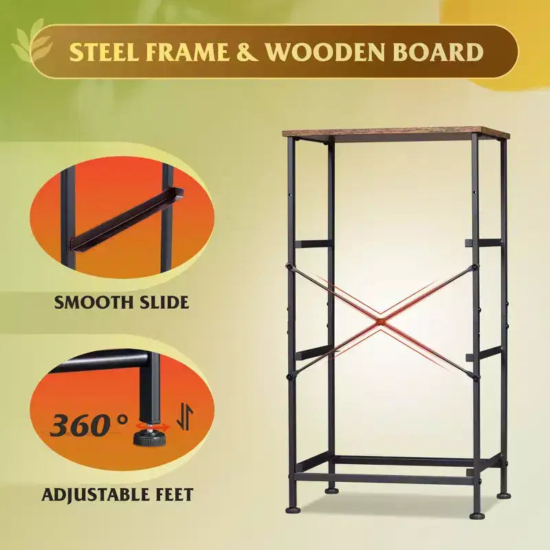 Table de chevet à 3 tiroirs – Commode en tissu, organisateur de rangement pour chambre à coucher