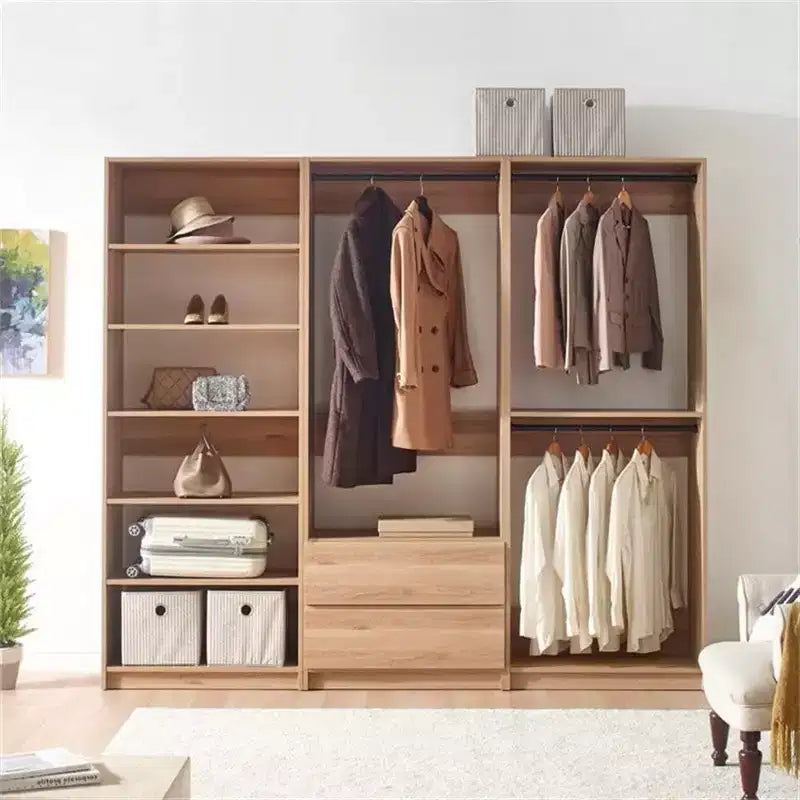 Système de rangement de dressing en bois indépendant