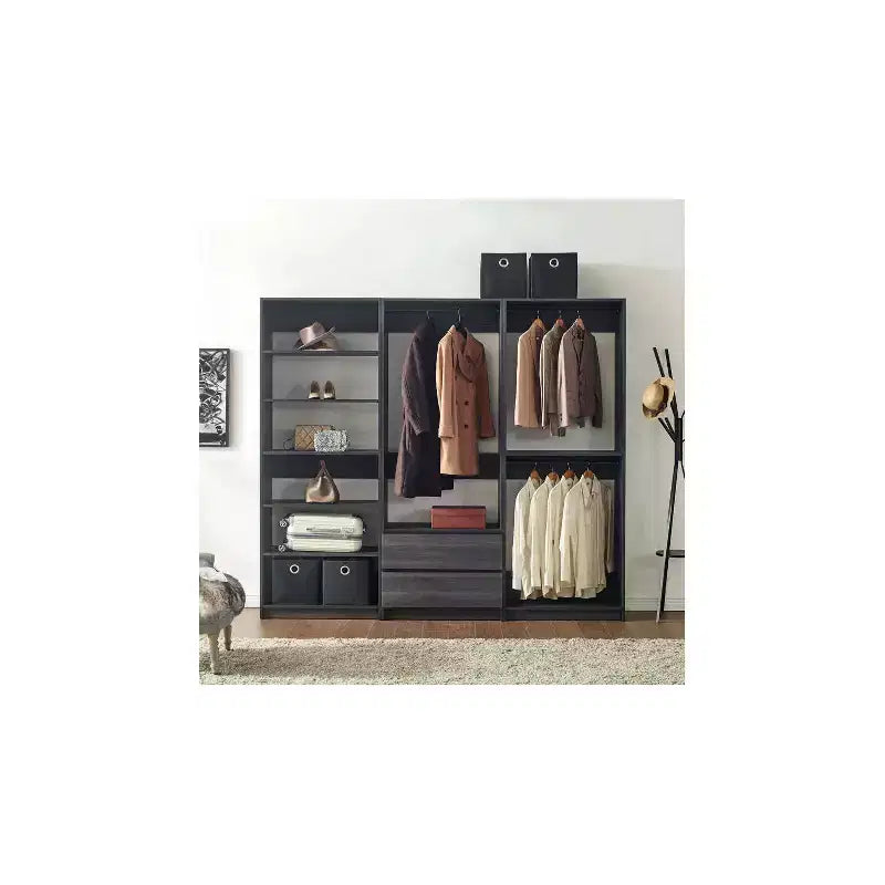 Système de rangement de dressing en bois indépendant