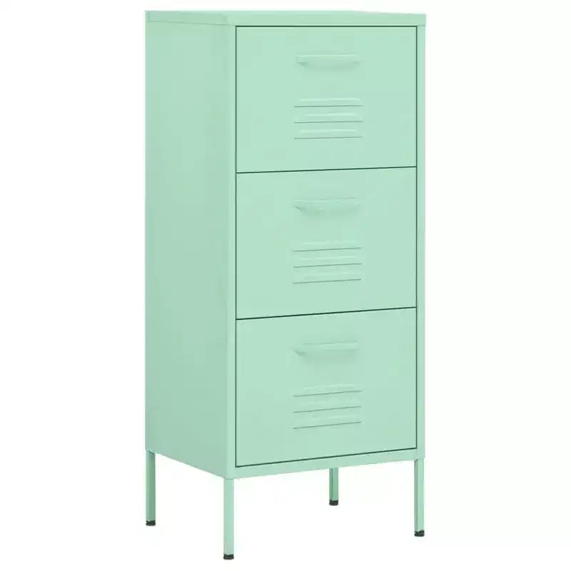 vidaXL Storage Cabinet Navy Blue Steel Medium Adjustable Feet - Mint