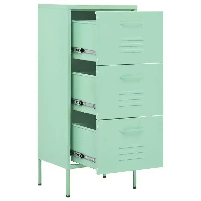 Armoire de rangement en acier bleu marine de taille moyenne avec pieds réglables - État neuf