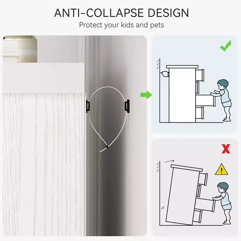 Commode de chambre à 6 tiroirs, commode de 45 pouces de hauteur grise avec rangement
