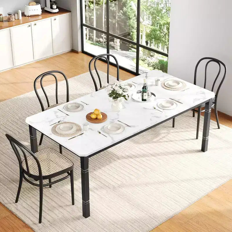 Table à manger de 200 cm pour 6 à 8 personnes - Table de cuisine industrielle