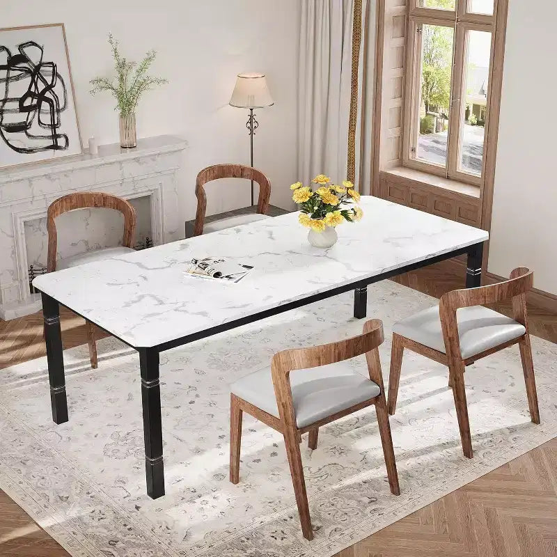 Table à manger de 200 cm pour 6 à 8 personnes - Table de cuisine industrielle