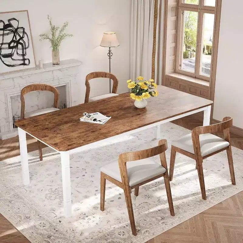 Table à manger de 200 cm pour 6 à 8 personnes - Table de cuisine industrielle