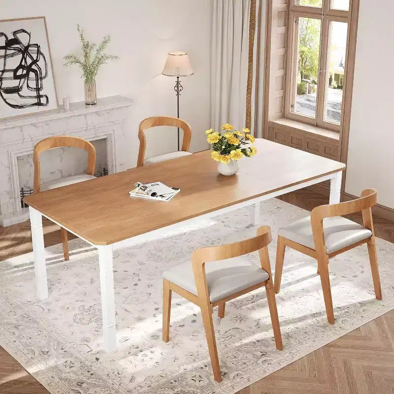 Table à manger de 200 cm pour 6 à 8 personnes - Table de cuisine industrielle