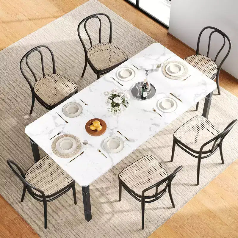 Table à manger de 200 cm pour 6 à 8 personnes - Table de cuisine industrielle