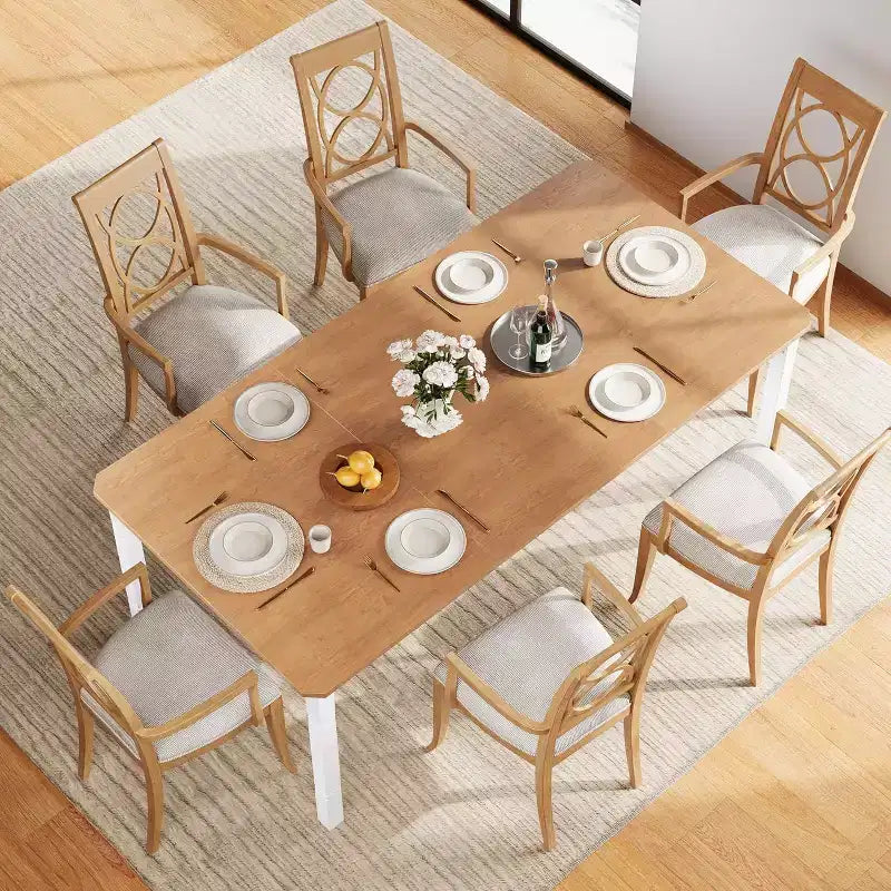 Table à manger de 200 cm pour 6 à 8 personnes - Table de cuisine industrielle