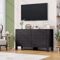 Commode 6 tiroirs pour chambre à coucher, meuble de rangement avec poignées robustes