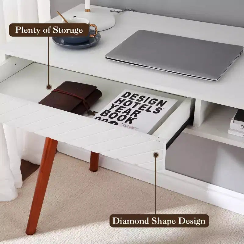 Bureau d'ordinateur 109 cm, Petite table d'écriture moderne et simple pour bureau