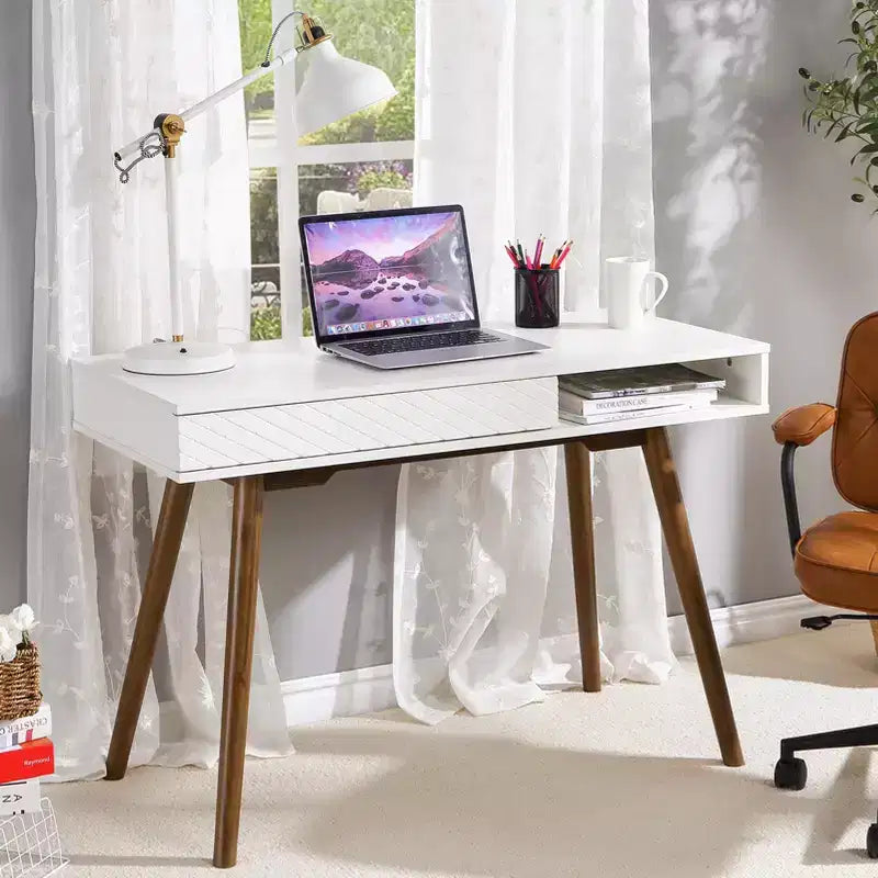 Bureau d'ordinateur 109 cm, Petite table d'écriture moderne et simple pour bureau