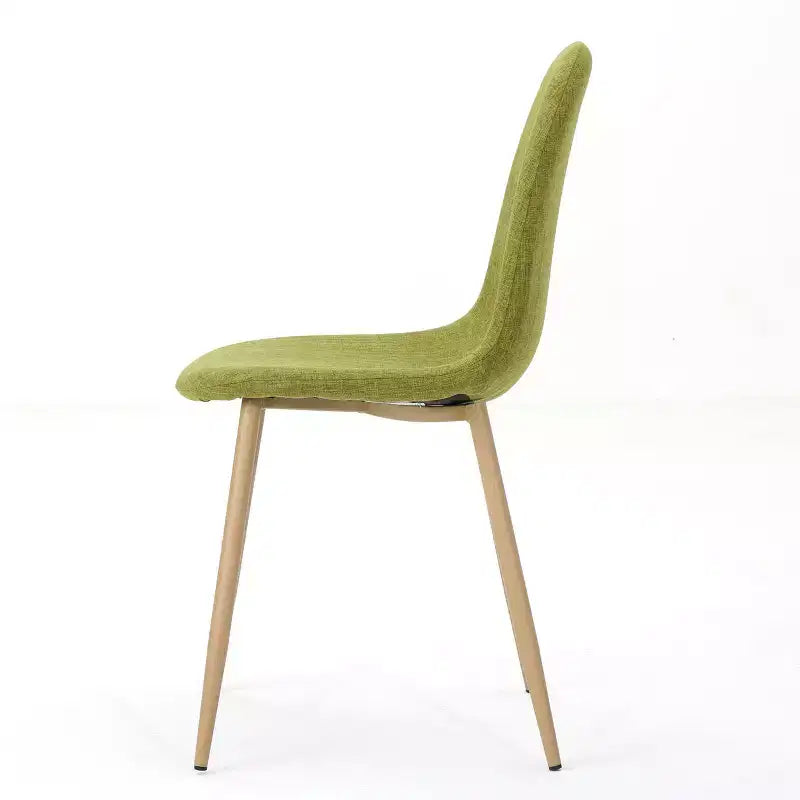Chaises de salle à manger capitonnées en tissu de style Mid-Century Modern