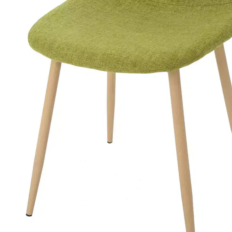 Chaises de salle à manger capitonnées en tissu de style Mid-Century Modern