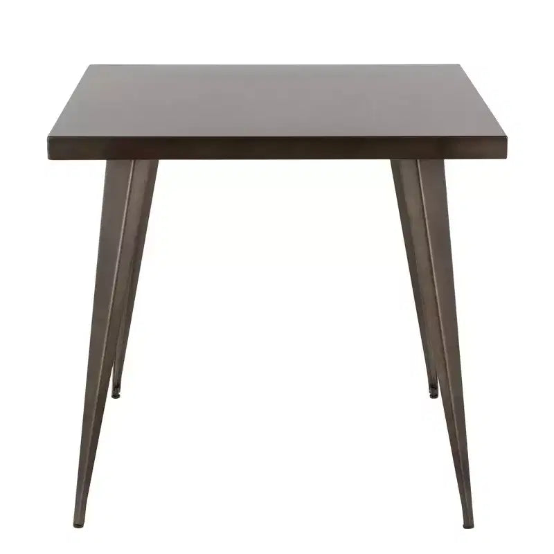 Table à manger carrée, table de cuisine, table à manger industrielle de style antique pour salle à manger