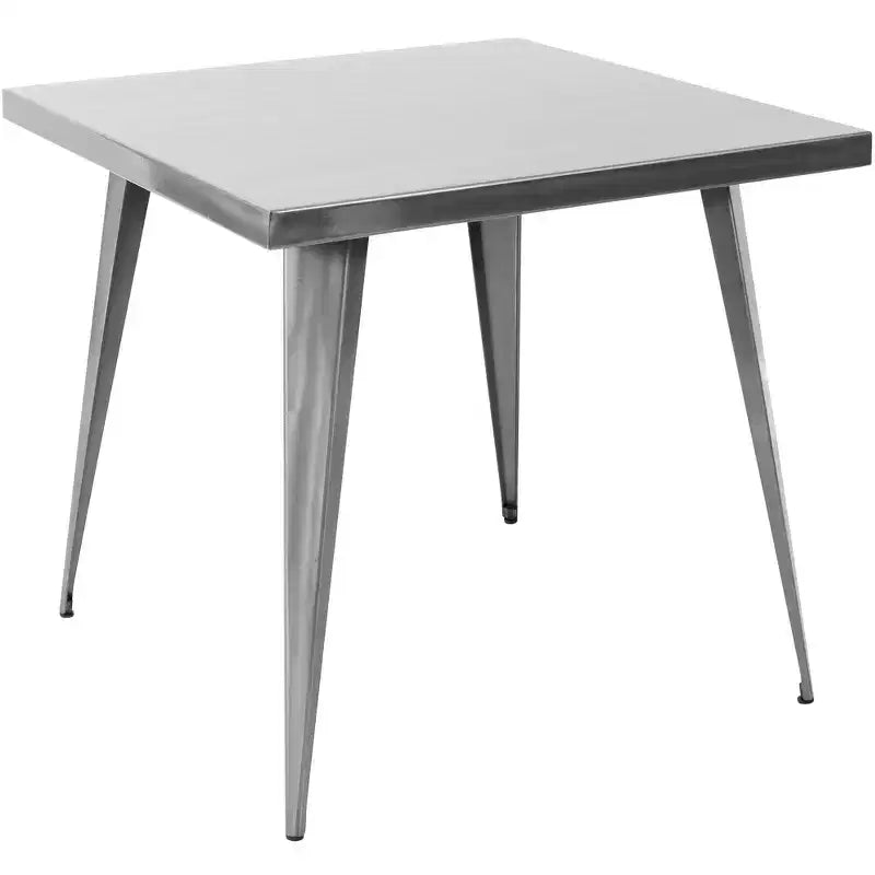 Table à manger carrée, table de cuisine, table à manger industrielle de style antique pour salle à manger