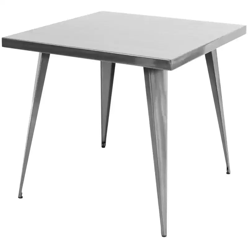 Table à manger carrée, table de cuisine, table à manger industrielle de style antique pour salle à manger