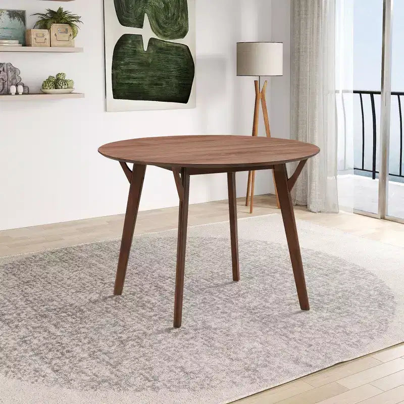 Table de salle à manger ronde en bois, table de cuisine pour 4 personnes pour salle à manger