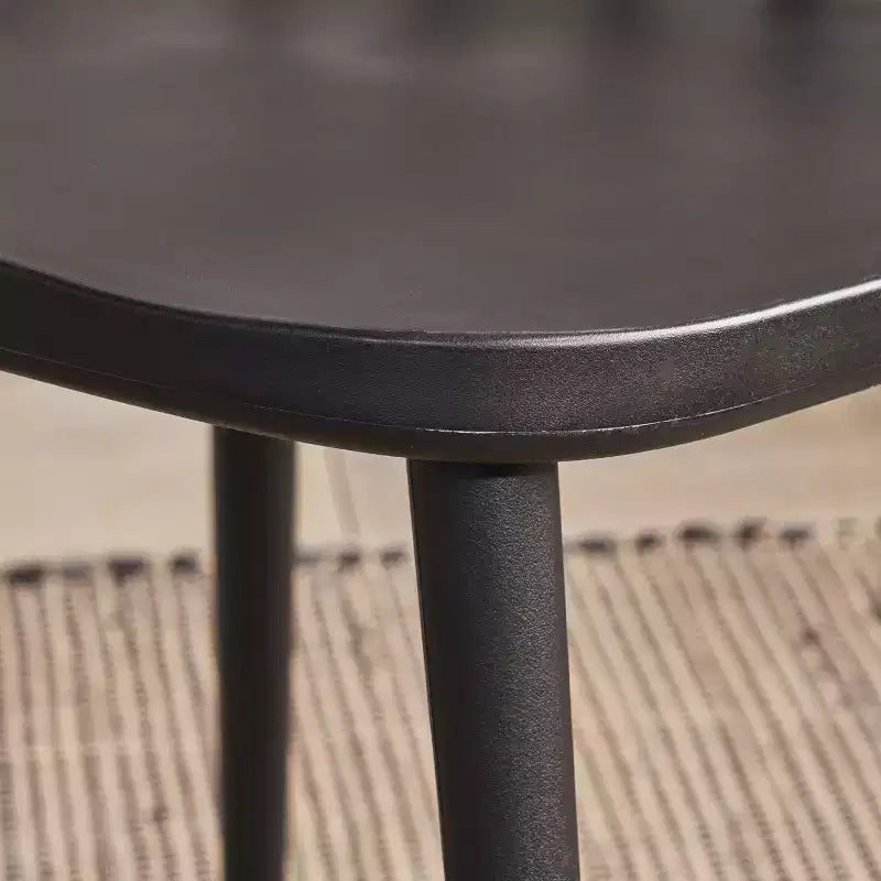 Chaises de salle à manger en plastique à dossier fuseau de style ferme