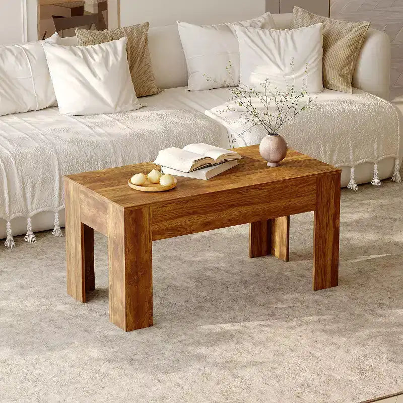 Table basse multifonctionnelle avec rangement dissimulé et fonctions tactiques