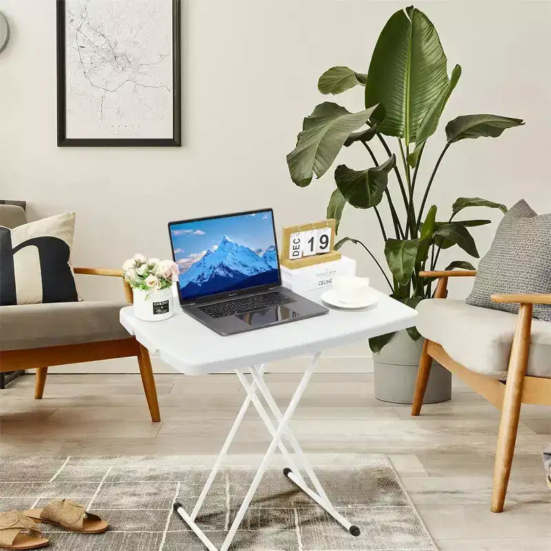 Petite table de camping pliable individuelle, bureau pliable léger et portable
