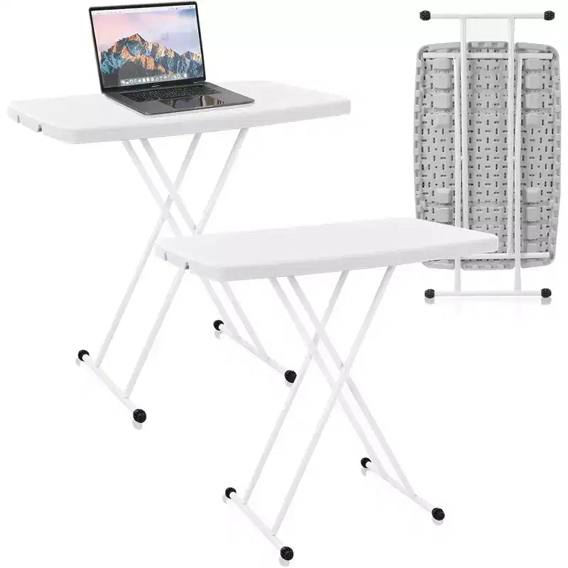 Petite table de camping pliable individuelle, bureau pliable léger et portable