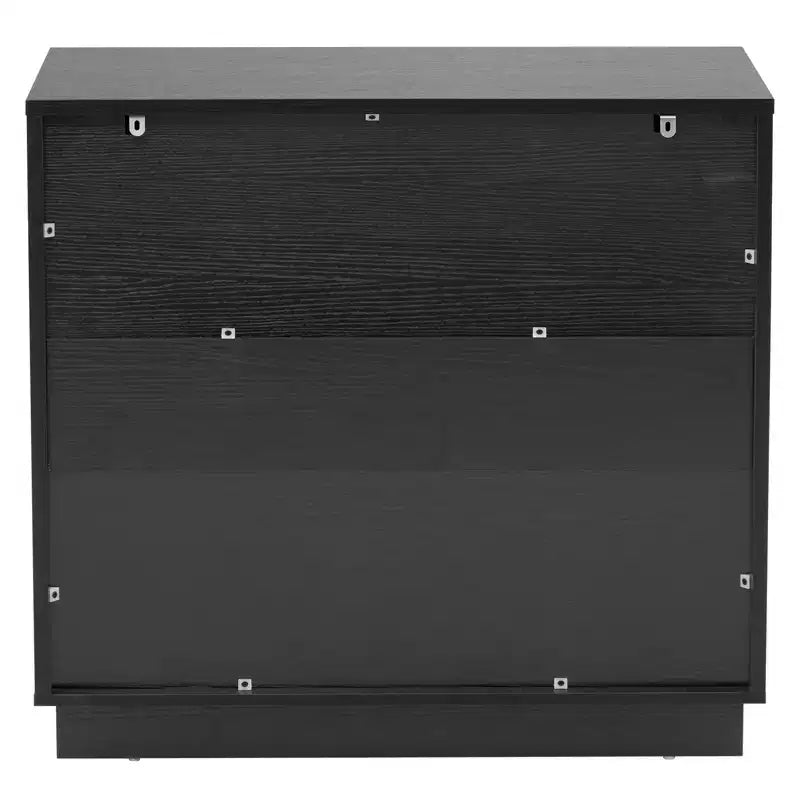 Tables de chevet 4 tiroirs en MDF noir de 72 cm de large